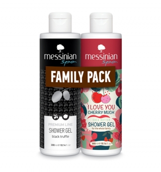 FAMILY PACK - Black Truffle &amp; I love you cherry much - Shower Gel